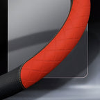 DriveCore Elite Grip Steering Wheel Cover – Sweat-Resistant Leather & Performance Boost