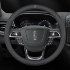 Premium Nappa Leather Steering Wheel Cover - Luxurious Comfort, Breathable Design, and All-Season Durability