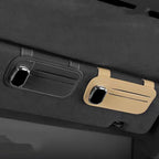 Premium Leather Car Sun Visor Glasses and Card Holder Organizer