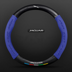TrackVibe | Blue Carbon Suede Steering Wheel Cover – Anti-Slip & Wear-Resistant