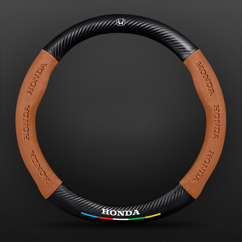 TrackVibe | Black Carbon Suede Steering Wheel Cover – Anti-Slip & Wear-Resistant