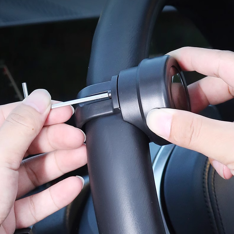 Steering Wheel Power Assist Knob - Customizable Logo