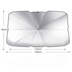Car Sunshade Umbrella:Defend Against Rays, Heat Reflective Surface, Sturdy Alloy Frame, and Foldability