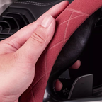 LuxeDrive Breathable Suede Steering Wheel Cover - Anti-slip, Sweat-Resistant & Soft Grip