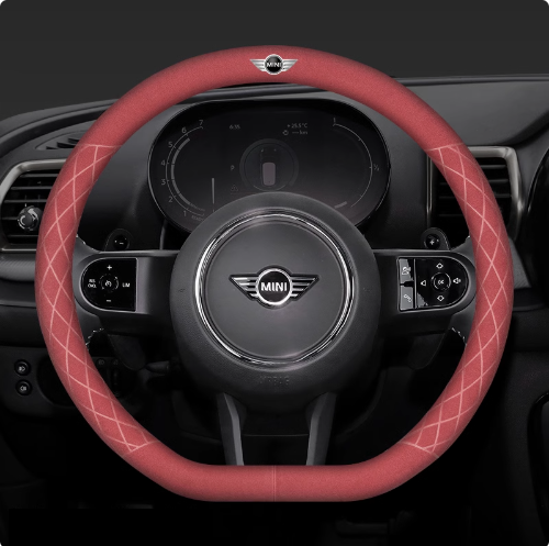 LuxeDrive Breathable Suede Steering Wheel Cover - Anti-slip, Sweat-Resistant & Soft Grip