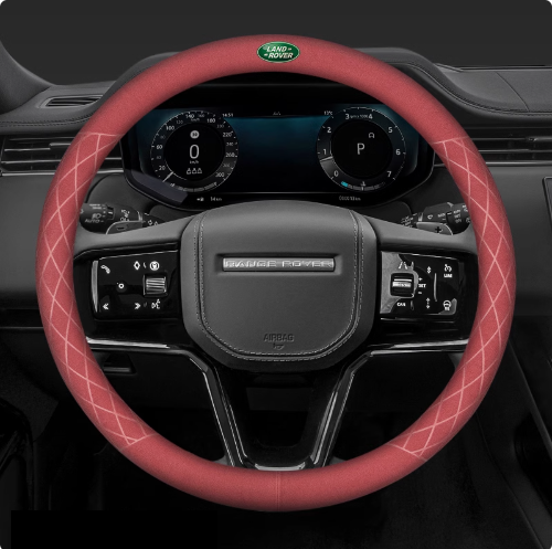 LuxeDrive Breathable Suede Steering Wheel Cover - Anti-slip, Sweat-Resistant & Soft Grip