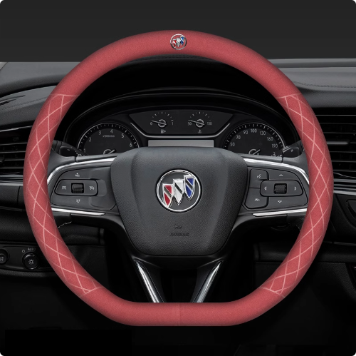 LuxeDrive Breathable Suede Steering Wheel Cover - Anti-slip, Sweat-Resistant & Soft Grip