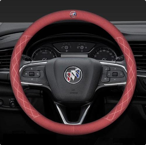 LuxeDrive Breathable Suede Steering Wheel Cover - Anti-slip, Sweat-Resistant & Soft Grip