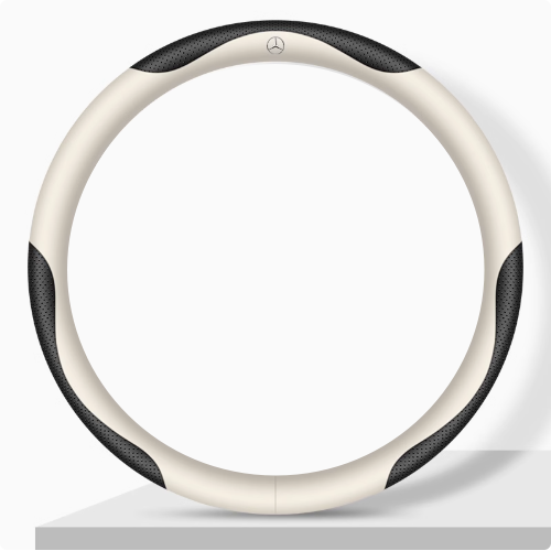 Elegancia Pro - Hand-Stitched Nappa Leather Steering Cover with Anti-Slip Backing