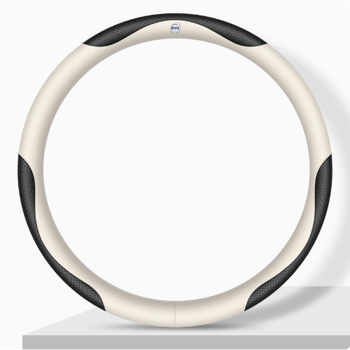 Elegancia Pro - Hand-Stitched Nappa Leather Steering Cover with Anti-Slip Backing