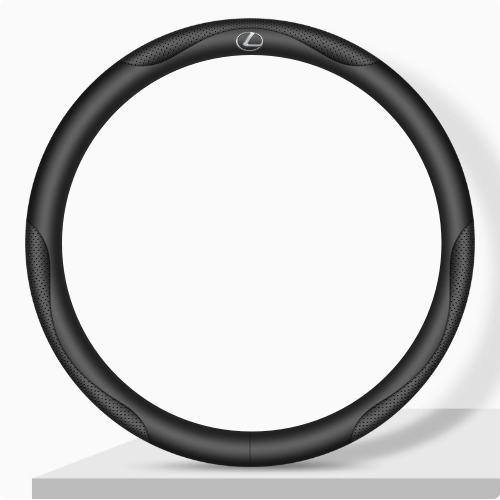 Elegancia Pro - Hand-Stitched Nappa Leather Steering Cover with Anti-Slip Backing