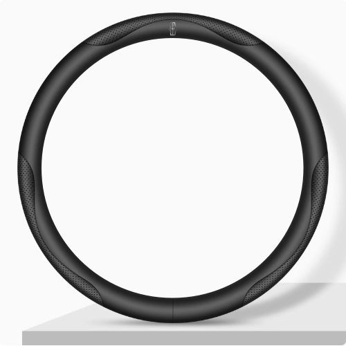 Elegancia Pro - Hand-Stitched Nappa Leather Steering Cover with Anti-Slip Backing