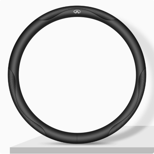 Elegancia Pro - Hand-Stitched Nappa Leather Steering Cover with Anti-Slip Backing