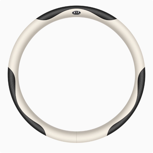 Elegancia Pro - Hand-Stitched Nappa Leather Steering Cover with Anti-Slip Backing