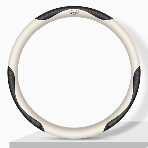 Elegancia Pro - Hand-Stitched Nappa Leather Steering Cover with Anti-Slip Backing