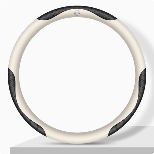 Elegancia Pro - Hand-Stitched Nappa Leather Steering Cover with Anti-Slip Backing