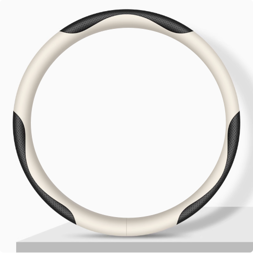 Elegancia Pro - Hand-Stitched Nappa Leather Steering Cover with Anti-Slip Backing