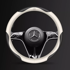 Elegancia Pro - Hand-Stitched Nappa Leather Steering Cover with Anti-Slip Backing