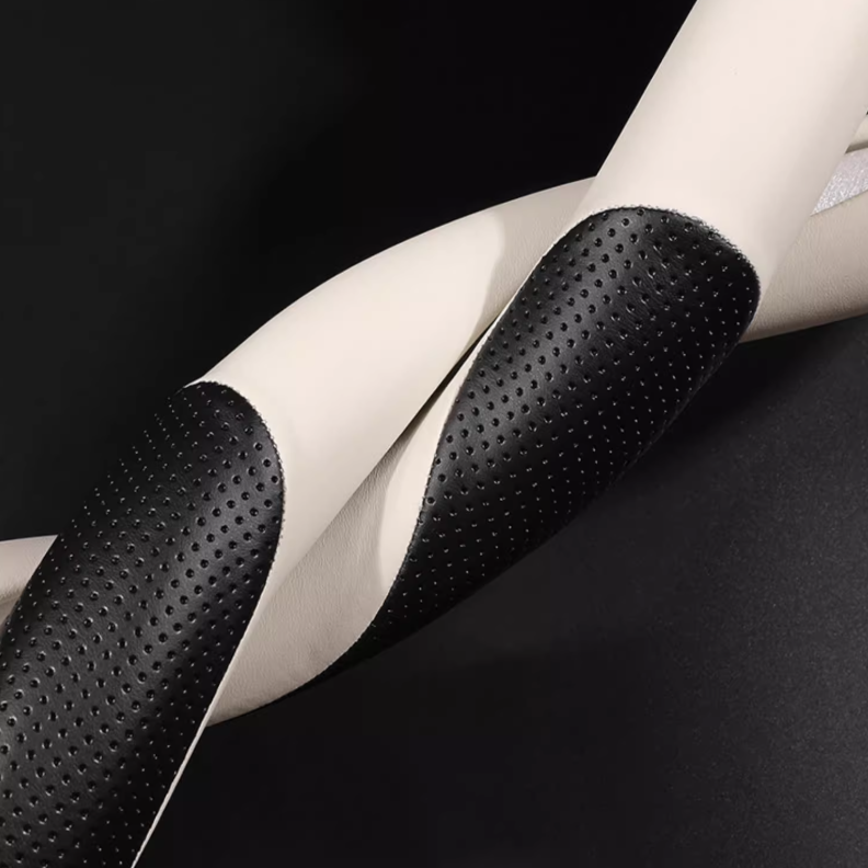 Elegancia Pro - Hand-Stitched Nappa Leather Steering Cover with Anti-Slip Backing