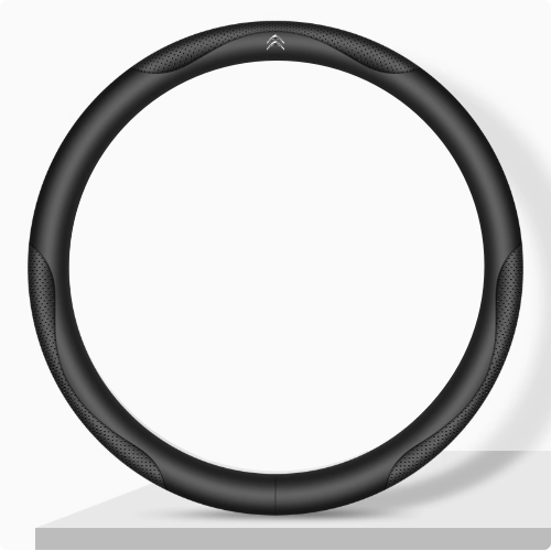 Elegancia Pro - Hand-Stitched Nappa Leather Steering Cover with Anti-Slip Backing