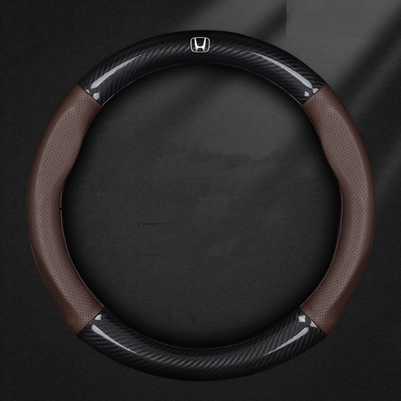 AirWeave Leather Steering Cover – Breathable Leather & Enhanced Grip