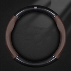 AirWeave Leather Steering Cover – Breathable Leather & Enhanced Grip