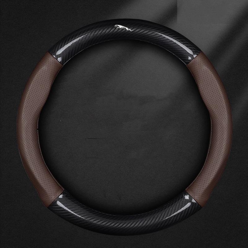 AirWeave Leather Steering Cover – Breathable Leather & Enhanced Grip