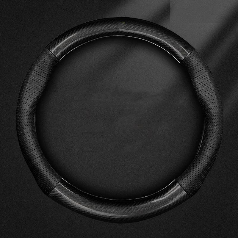 AirWeave Leather Steering Cover – Breathable Leather & Enhanced Grip