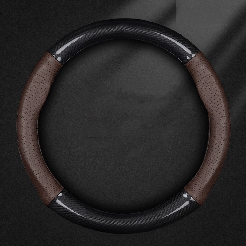 AirWeave Leather Steering Cover – Breathable Leather & Enhanced Grip