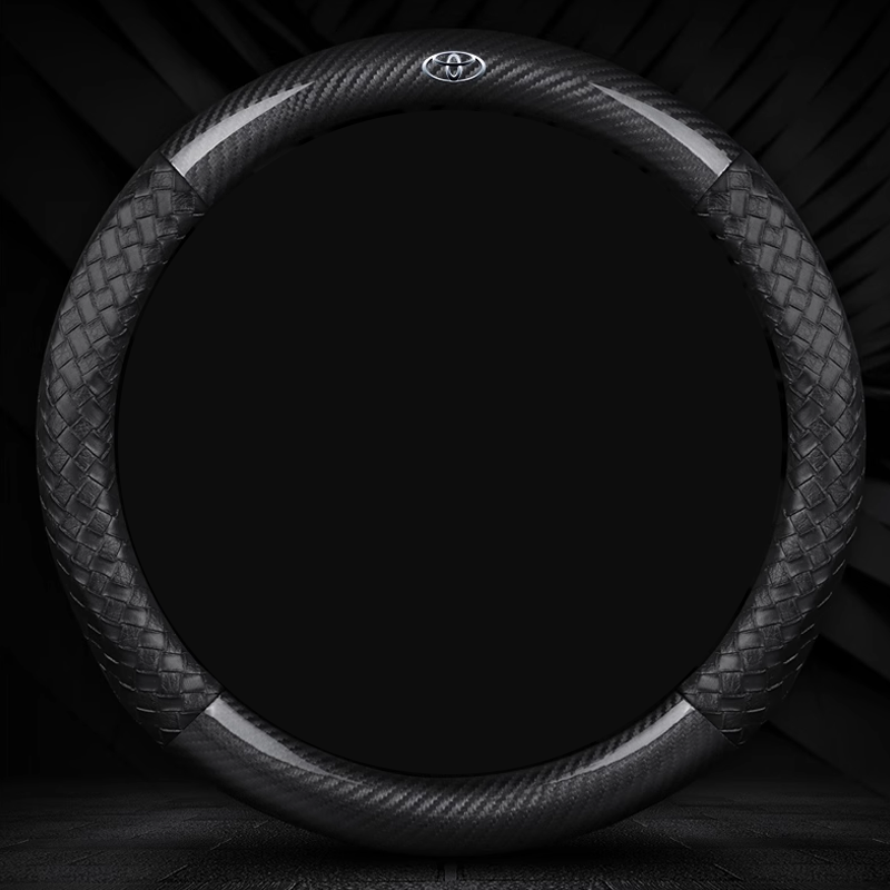 NappaWeave Luxe Steering Cover - Breathable Comfort & Custom Logo Ready