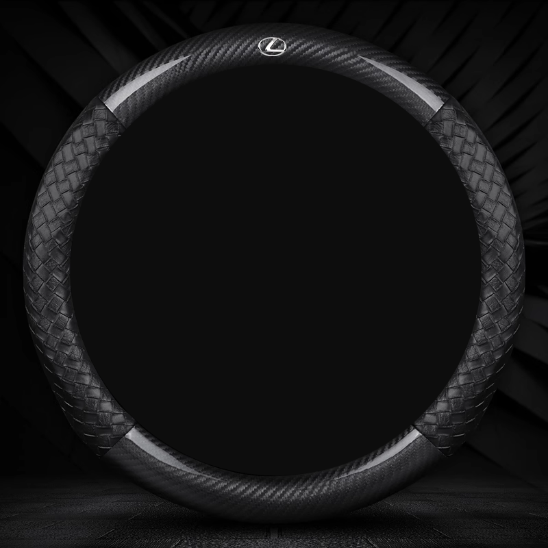 NappaWeave Luxe Steering Cover - Breathable Comfort & Custom Logo Ready