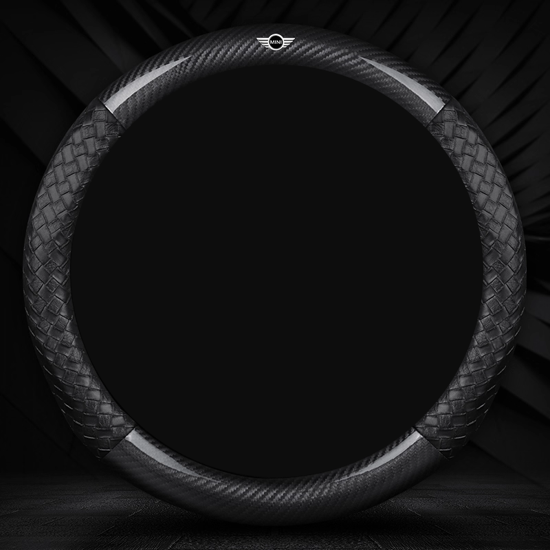 NappaWeave Luxe Steering Cover - Breathable Comfort & Custom Logo Ready