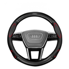 AirWeave Leather Steering Cover – Breathable Leather & Enhanced Grip