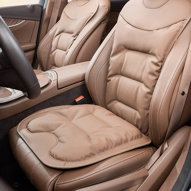 LuxNappa Soft Car Seat Cushion - Comfortable  Breathable & Customizable Logo