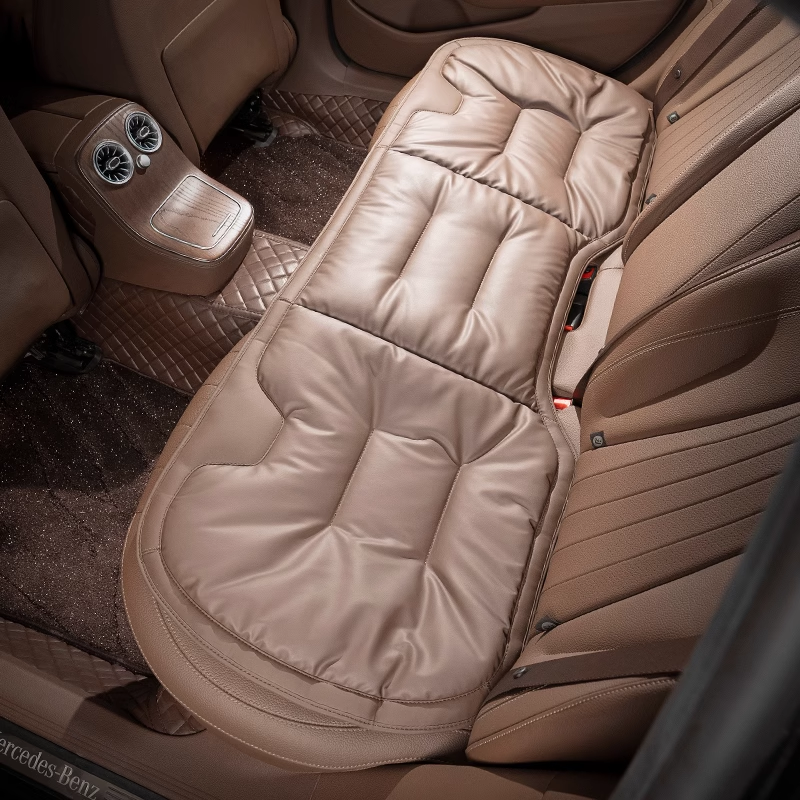 LuxNappa Soft Car Seat Cushion - Comfortable  Breathable & Customizable Logo