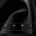 DriveCore Elite Grip Steering Wheel Cover – Sweat-Resistant Leather & Performance Boost